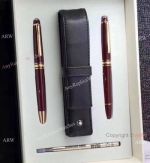 Copy Mont Blanc Set - Meisterstuck Pens, Pen Case and Black Rollerball Refill Montblanc